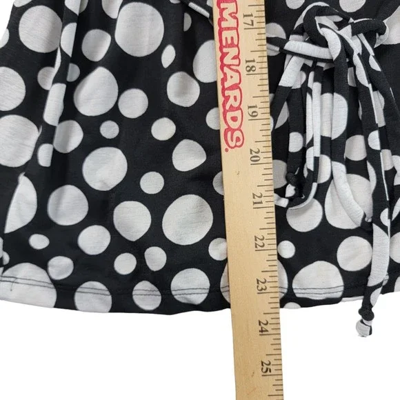 Vintage 90s Wet Seal Dressy Tank Top Blouse Womens S / M Embellished Polkadot - Picture 14 of 16